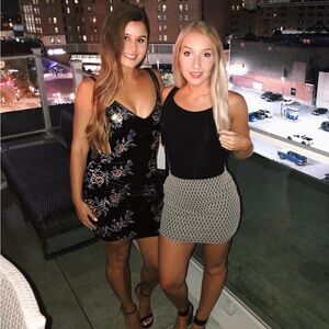 LULU'S Black Velvet Dress